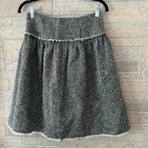 Derek Lam Tweed Woven A Line Skirt Womens 4 designer Wool